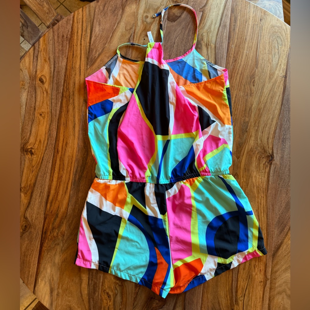 Fabletics Multicolor Geometric Romper - image 4